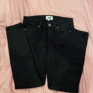 Paige size 25 Stretchy black jeans